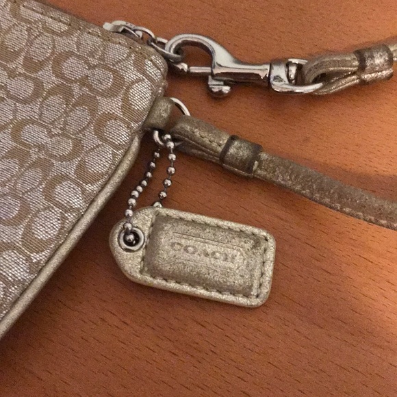 Coach Gold Wristlet - Picture 4 of 5